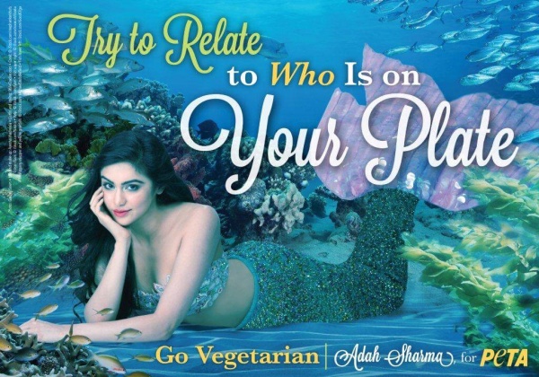 ‘Mermaid’ Adah Sharma in Vegetarian Ad