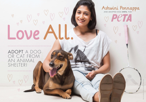Ashwini Ponnappa Champions Animal Adoption