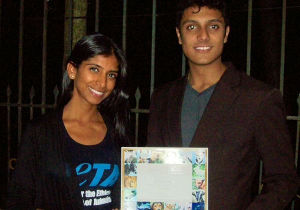 Bangalore Teen Wins PETA Award
