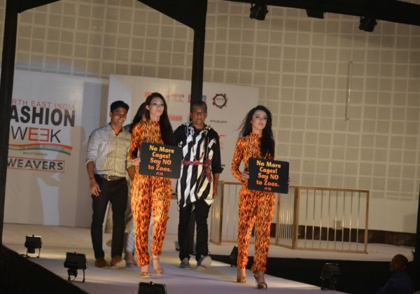 Adil Hussain joins PETA to say NO to zoos at the North East India Fashion Week