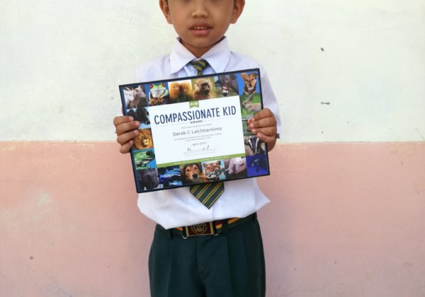Mizoram Boy Nabs PETA India’s Compassionate Kid Award