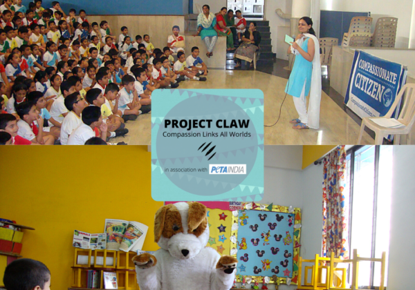 PETA इंडिया एवं Project CLAW साथ मिलकर बच्चों को जानवरों के प्रति करुणामयी बनाएँगे
